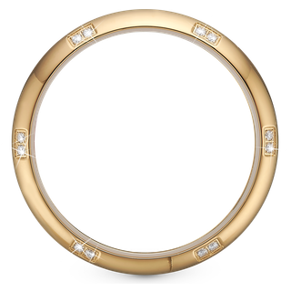 TOPRING 12 ZIRKONER GULDDOUBLE 32 MM