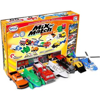 Popul?re leget?j blanding eller match k?ret?jer orange magnetisk leget?jsspil s?t 21 stykker