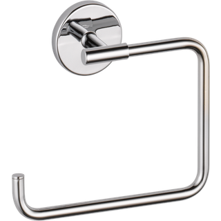Delta Trinsic (1-pakke) h?ndkl?deholder poleret kromh?ndkl?deholder til badev?relset v?g firkantet h?ndkl?der ringholder til badeh?ndkl?deoph?ng