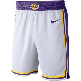 Los Angeles Lakers Nike NBA Swingman-shorts til mænd - hvid - M