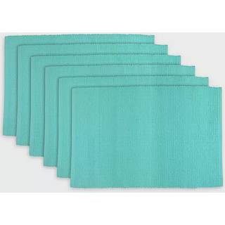 DII Aqua Ribbed Placemat (S?t p? 6)