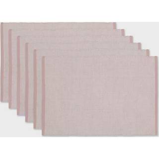 DII Pale Mauve Milj?venlig Chambray Fine Ribbed Placemat 6 Piece
