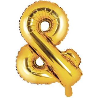 Folieballon Guld &-tegn 35 cm – Perfekt til Festlig Dekoration & Kreative Opsætninger