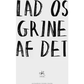 Kasia Lilja - LAD OS GRINE AF DET - Plakat - A3