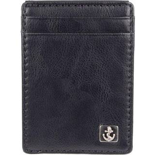 Dockers m?nds magnetiske frontlomme tegnebog m?rk sort en st?rrelse