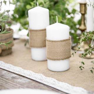 5 m Jute Bordløber Natur Brun 5 cm – Perfekt til rustikke og naturlige fester
