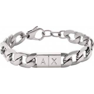 Armani Exchange AXG0077040 Stainless Steel Logo Bracelet - A9546