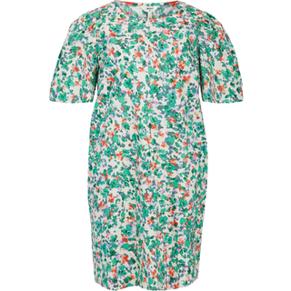 Object dame kjole OBJLINETTE - Cloud Dancer Multi flowers - 36