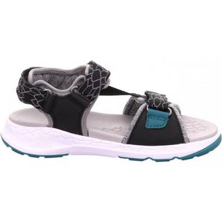 Superfit Criss Cross Sandal, Black/Green, Str. 28
