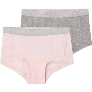 Name It Barely Pink/grey Melange Glitter Hipster (2-pak)