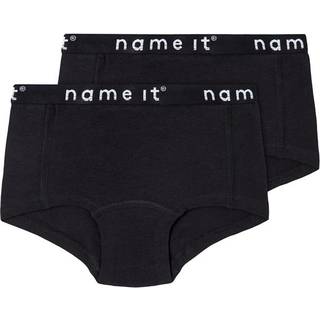 Name it 2-pak underbukser i sort til piger