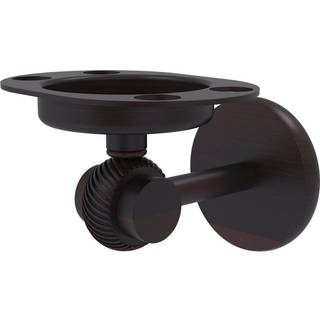 Allied Brass 7226T-VB Satellitbane To samling tumbler og tandb?rsteholder med snoede accenter venetiansk bronze