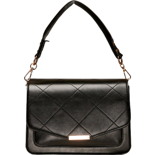 Noella Blanca Multi Compartment Bag Black Leather Look