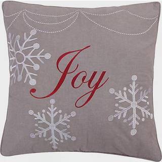 Levtex Home - Silent Night - Dekorativ pude (20x20in.) - Joy - Silver Red and White