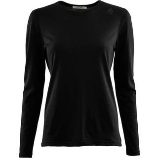 Aclima Lightwool Undershirt Long Sleeve Woman, jet black-L