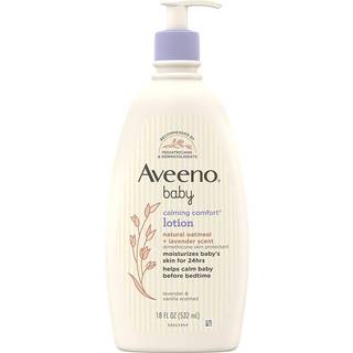 Aveeno baby beroligende komfort Fugtgivende lotion med afslappende lavendel & vanilje dufte Ikke-fedtet kropslotion med naturlig havregryn og dim