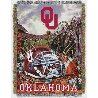 Northwest NCAA Oklahoma Sooners unisex-voksne v?vet tapestry kast t?ppe 48 x 60 hjemmefeltfordel