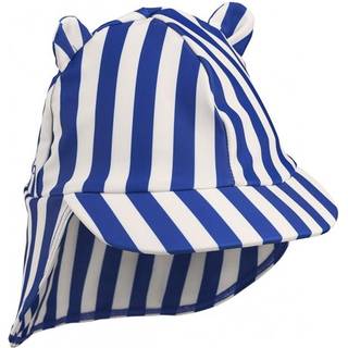 Liewood Senia sun hat - Stripe: Surf blue/Creme de la creme 3-6 M