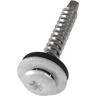 Selvborende skrue (TX20) 4,8x35 mm. 250 stk. - Teglrød