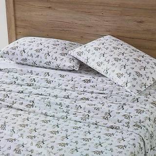 Eddie Bauer - Twin Sheet Set Warm Breathable Cotton Flannel Bedding With Deep Pockets b?rstet for ekstra bl?dhed Hyggeligt boligindretning Oeko -
