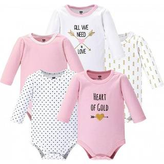 Hudson baby unisex baby bomuld langærmet bodysuits hjerte 0-3 måneder