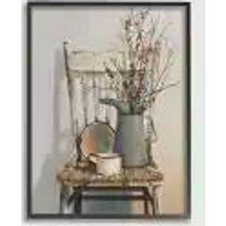 Stupell industrier vintage rustikke ting neutralt maleri indrammet giclee kunstdesign af kunstneren Cecile Baird