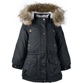 Mikk-Line - Vinterjakke Twill Nylon Girl Parca - Black - 104