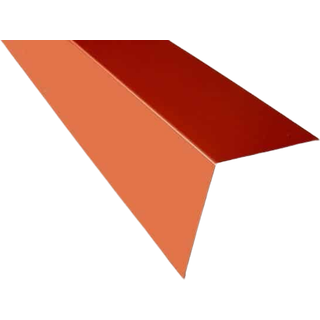 Udvendigt hjørne stor. 120-120x2000 mm. - Teglrød , 40 års garanti (0,50)