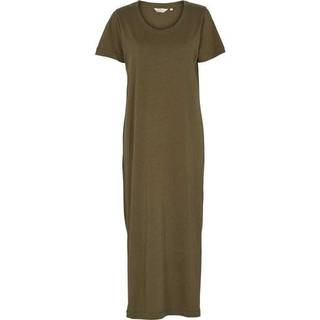 Rebekka Dress - Army L - 100% Cotton (Organic GOTS) - Kjoler