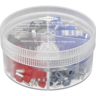 KNIPEX sortimentboks med twin-kabeltyller 2 x 0,75 / 2 x 1,0 / 2 x 1,5 / 2 x 2,5 mm2 200 dele