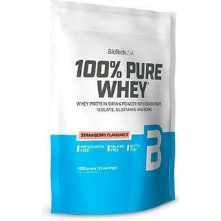 BioTechUSA 100% Pure Whey Protein Pulver Strawberry - 454 g