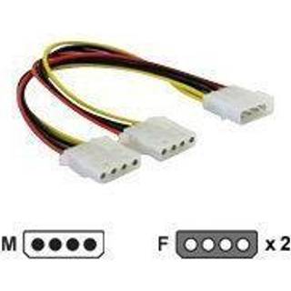 DeLOCK - power splitter - 4 PIN internal power to 4 PIN internal power - 11 cm