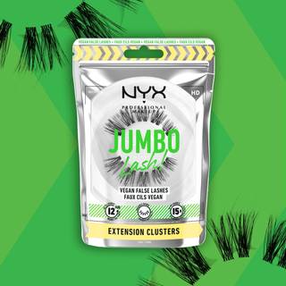 NYX PROFESSIONAL MAKEUP Jumbo Lash! Veganske falske jenvipper op til 12 timer Br genanvendelige falske vipper - Extension Clusters
