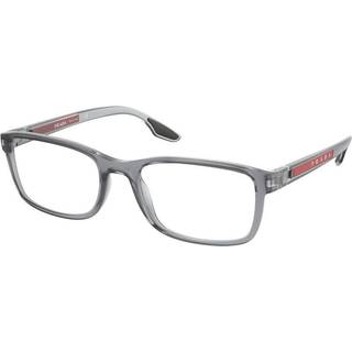 Prada Linea Rossa Mand PS 09OV 14C1O1 Optiske stel Nylon Grå Transparent Pillow Normal