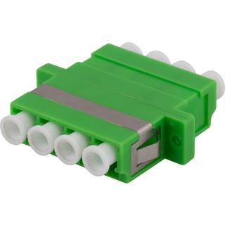 Deltaco Snap-in fiber mating sleeve 4xLC-LC Single mode.