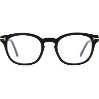 TOM FORD Mand FT5532-B 01V Optiske stel Acetat Sort Blå Geometrisk Normal