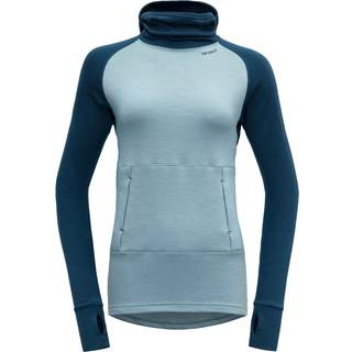 Devold Women's Expedition Arctic Hoodie Funktionsshirt Damer størrelse L farve turkis