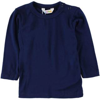 Babybluse i mørkeblå bambus