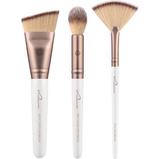Luvia Cosmetics Brush Brush Set Prime Vegan Highlight & Contour Set Fan Brush + Glow Pro Brush + Contour Brush 1 Stk. (151,00 kr / 1 stk.) - 1 Stk.