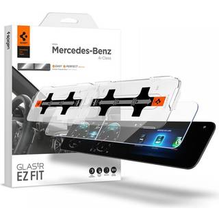 Spigen Mercedes Benz Glass tR EZ Fit Crystal Clear Screen Protector 2 Pack - A-Class 2021/2020