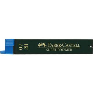 Faber-Castell blyantstift refill – 0,7 mm 2B. Indeholder 12 stifter.