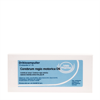 Cerebrum regio motorica D6, 10 ampuller