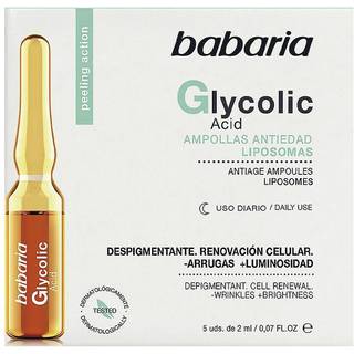 Babaria Glycolic Acid Lysnende serum mod rynker I ampuller 5x2 ml - 5x2 ml