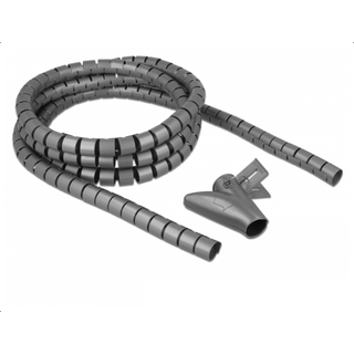 Delock Spiralslange organizer  - 20 mm - 2.5 meter - Grå