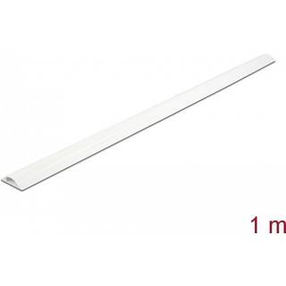 Delock Kabelkanal med tape - 30 x 8 mm - 1 m - Hvid