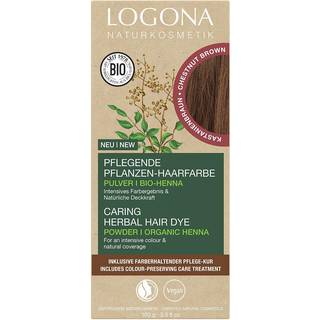Logona Hårpleje Hair Colour Plejende plante-hårfarve Kastanjebrun 100 g (1.020,00 kr / 1 kg) - 100 g