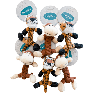 Party Pets Flettet Tøjbamse - 13 cm