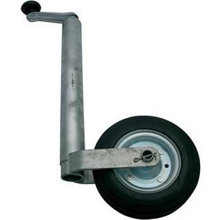 Næsehjul Med Massivt Gummi Dæk - Belastning Maks. 150 kg. - Stamme Ø48 mm - Hurtig levering