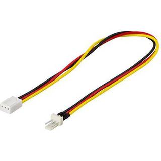 DELTACO 3-PIN internal voltage (male) - 3-PIN internal voltage (female) 30cm