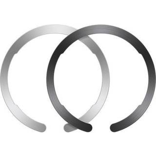ESR Halolock Magnetisk Ring - MagSafe Kompatibel - 2 Pack - Sort / Sølv